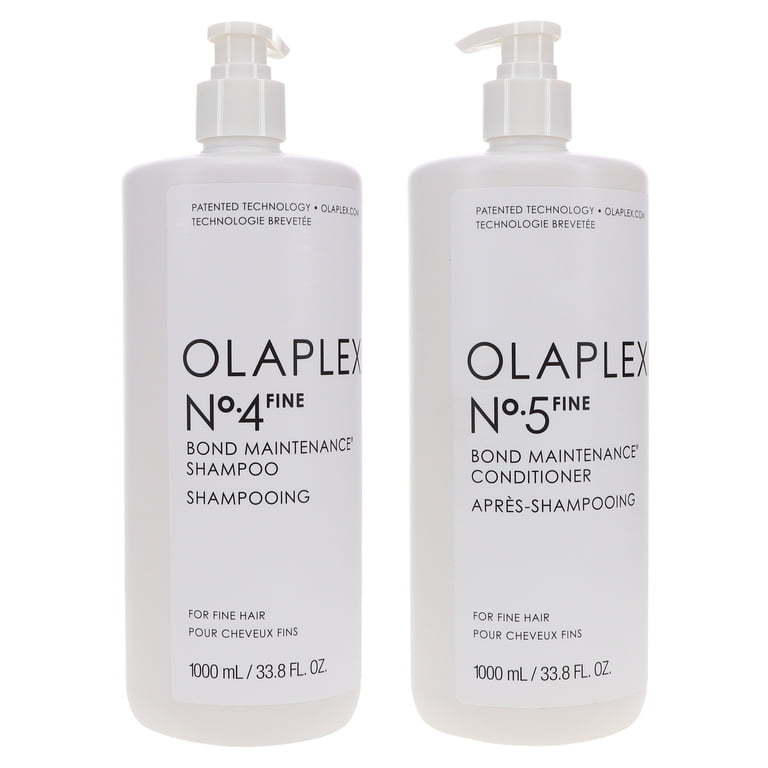 Olaplex No.4 Fine Bond Maintenance Shampoo 33.8 oz & No. 5 Fine