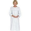 Flannelette Plus Patient Gown, Floral Model #: 84531 Qty of 1