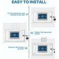 thumbnail image 6 of Qianha Mall Thermostat Security Box Protect Thermostat with A Key Lock Transparent Cover Easy Installation Universal Fit Thermostat Cover, 6 of 7