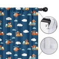 thumbnail image 4 of Blackout Kids Curtains,Cartoon Construction Vehicles Animals Childrens Insulated Curtains Set Of 2,Bedroom Essentials,Toddler Room Decor 52"x84", 4 of 5