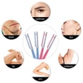 thumbnail image 4 of 10 Pieces Eyebrow Razor for Women Facial Shaver Razor Brow Shaper Eyebrow Trimmer Dermaplaner Shaping Tool with Cover (Pink+Blue) Pink+Blue Pink+Blue, 4 of 4