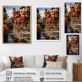 thumbnail image 4 of Designart "Fauvism in a Spanish Hacienda II" Cityscapes Floater Framed Canvas Print, 4 of 7