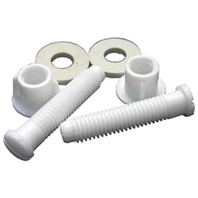141067 0.44 x 1.75 in. Plastic Toilet Seat Hinge Bolt With Nuts Pack
