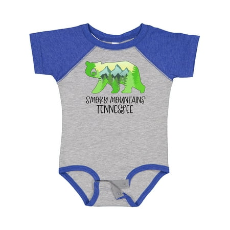 

Inktastic Smoky Mountains Tennessee- Mountains and Bear Shape Gift Baby Boy or Baby Girl Bodysuit