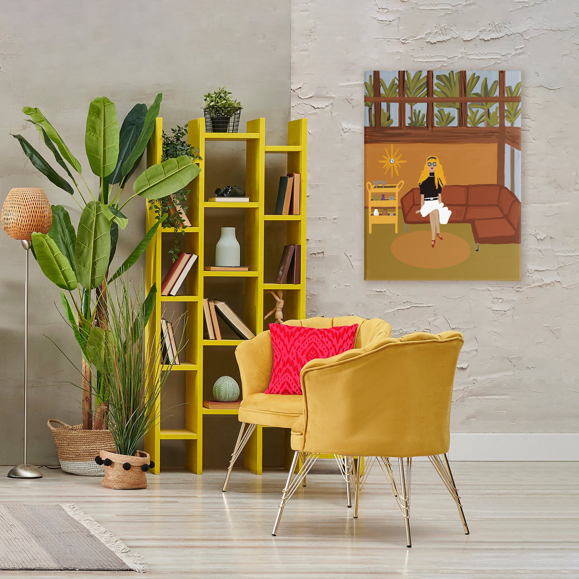 Stupell Industries Living The Girl Life Canvas Wall Art, design by Kristal Clifford