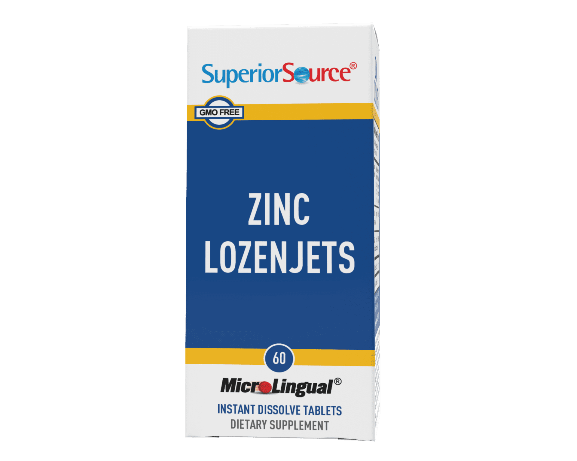 Superior Source Zinc Lozenjets, Zinc (5 mg), Vitamin C (15 mg), Under The Tongue Quick Dissolve Sublingual Tablets, 60 Ct