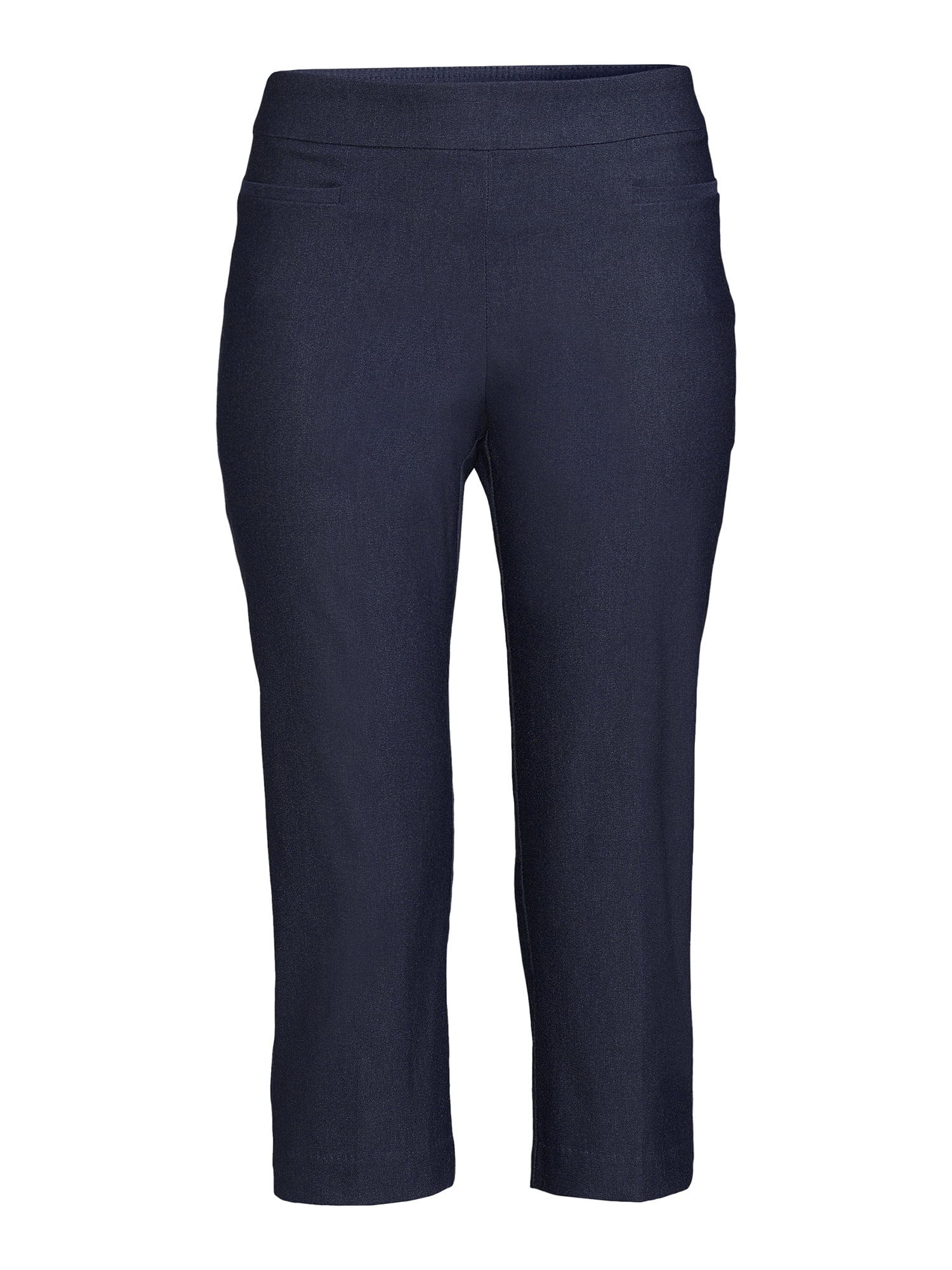 Time and Tru Women's Pull On Mid Rise Capris 21" Inseam