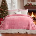 thumbnail image 4 of RUIKASI Brushed Flannel Blanket Pink King, Super Soft and Cozy Blankets All Season Use, 4 of 9