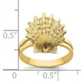 thumbnail image 2 of 14K Lion's Paw Shell Ring R678, 2 of 5