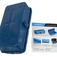 thumbnail image 3 of HOMRIVA Tool boxes of metal, Portable Steel Heavy-duty Tool Box with Metal Latch and Handle, Blue, 3 of 4