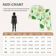 thumbnail image 6 of Kll Avocado Print Women'S Long Sleeve Pajamas With Pants Sleepwear Loungewear 2 Set-Medium, 6 of 9