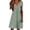 Green, variant on Lenpel Womens Summer Boho Dresses Fashion Eyelet V Neck Short Sleeve Knee Length Sundresses Casual Loose Dresses