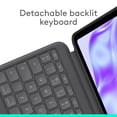 thumbnail image 4 of Logitech Combo Touch iPad Pro 13-inch (M4 & M5)(2024 & 2025) Keyboard Case - Detachable backlit keyboard with kickstand, comfortable typing, multi-use mode - Graphite, 4 of 8