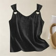 thumbnail image 4 of Inverlee Women's Solid U Neck Tank Tops Sleeveless Loose Fit Shirt Spring Summer Casual Tee, 4 of 7