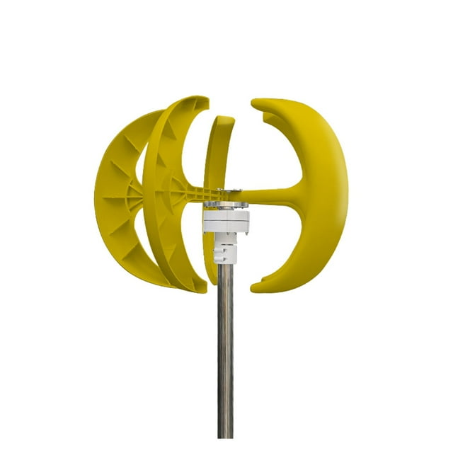 1000W 12V/24V Wind Turbine Generator 5 Blades Wind Turbine Generator Lantern Vertical Axis Motor Kit For Home Hybrids Streetlight Use Electromagnetic ,Easy to Install