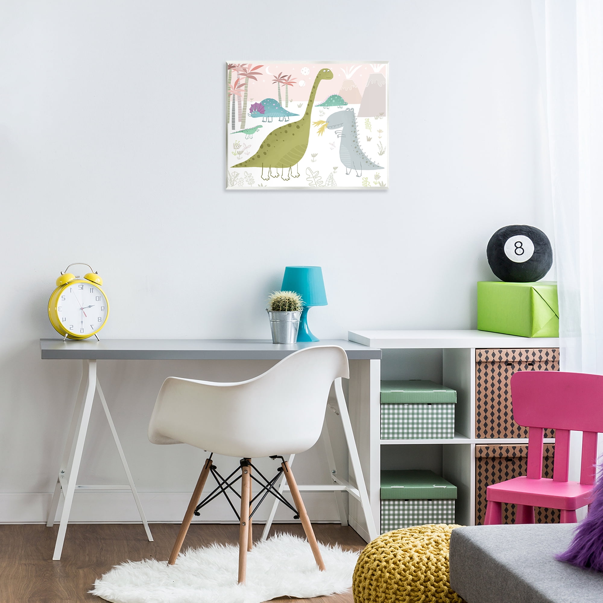 Stupell Industries Earthy Jurassic Dinosaurs Wall Plaque Art, design by Carla Daly