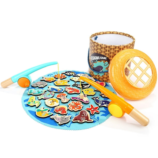 TOP BRIGHT Toddler Fishing Game Montessori Preschool Toys for