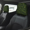 thumbnail image 2 of Kdxio Green Branch Olive Pattern Print 2 Piece Car Head Rest Covers Set Auto Front/Rear Seats Headrest Cover Universal Fit Most Cars,Sedan, SUV, 2 of 9