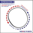 thumbnail image 2 of Whole Parts Dryer Door Seal Part# W10906683 - Replacement and Compatible with Some Crosley, Kenmore and Whirlpool Dryers, 2 of 7