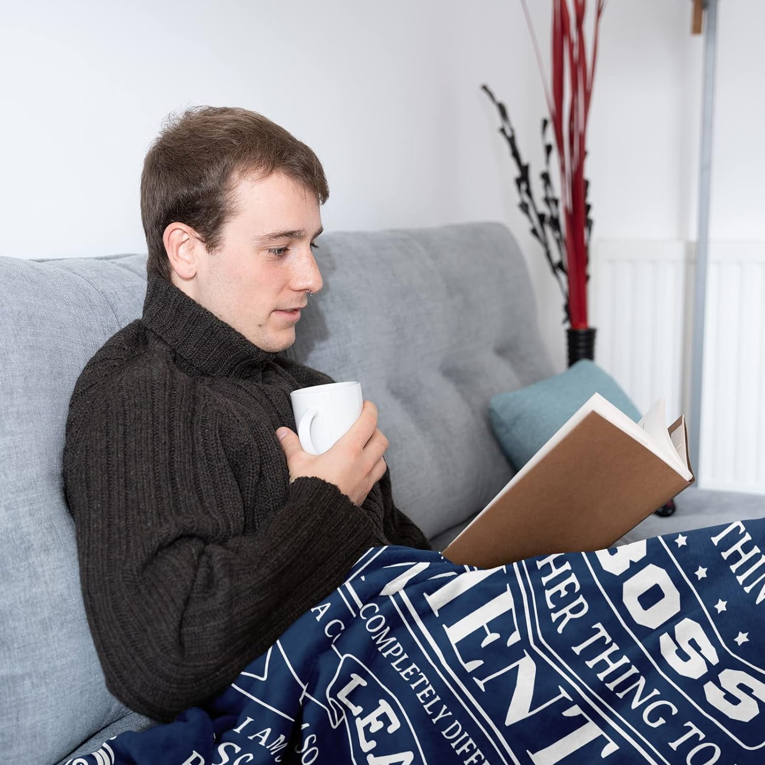 Punofell Christmas Boss Gifts for Men/Women - Boss Lady Gifts - Mentor Gifts - Boss Day Gifts - Gift for Female/Male boss - Boss Birthday Gifts Ideas - Boss/Leader Appreciation Gift Blanket