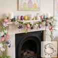 thumbnail image 3 of Easter Decorations Easter Egg Vine - Post-2026 & Pre-Easter Spring Decor Essential, Floral Branch Wreath with Colorful Eggs, Indoor & Outdoor Patio/Porch Accent, Easter Home Decor, D, 47.24in, 3 of 7