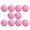 Pink and white, variant on Pack of 10Pcs Golf Training Balls Golf Rainbow Balls Golf Practicing Foam Balls