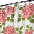 thumbnail image 4 of Waterproof Pioneer Shower Curtain 84x72 Inch Polyester Unique Colorful Floral Shower Curtain for Bathroom Hotel Home Decor with 12 Plastic Hooks, 4 of 5