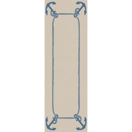 Somerset Bay Boardwalk Beige Coastal Area Rug