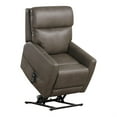 thumbnail image 4 of Furniture of America Hilltop Gray Faux Leather Power Lift Recliner with USB Port, 4 of 11