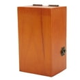 thumbnail image 2 of Caja inútil de descompresión respetuosa con el medio ambiente, caja inútil de pino natural con botones de metal para niños y adultos, color marrón (UselessBox), 2 of 12