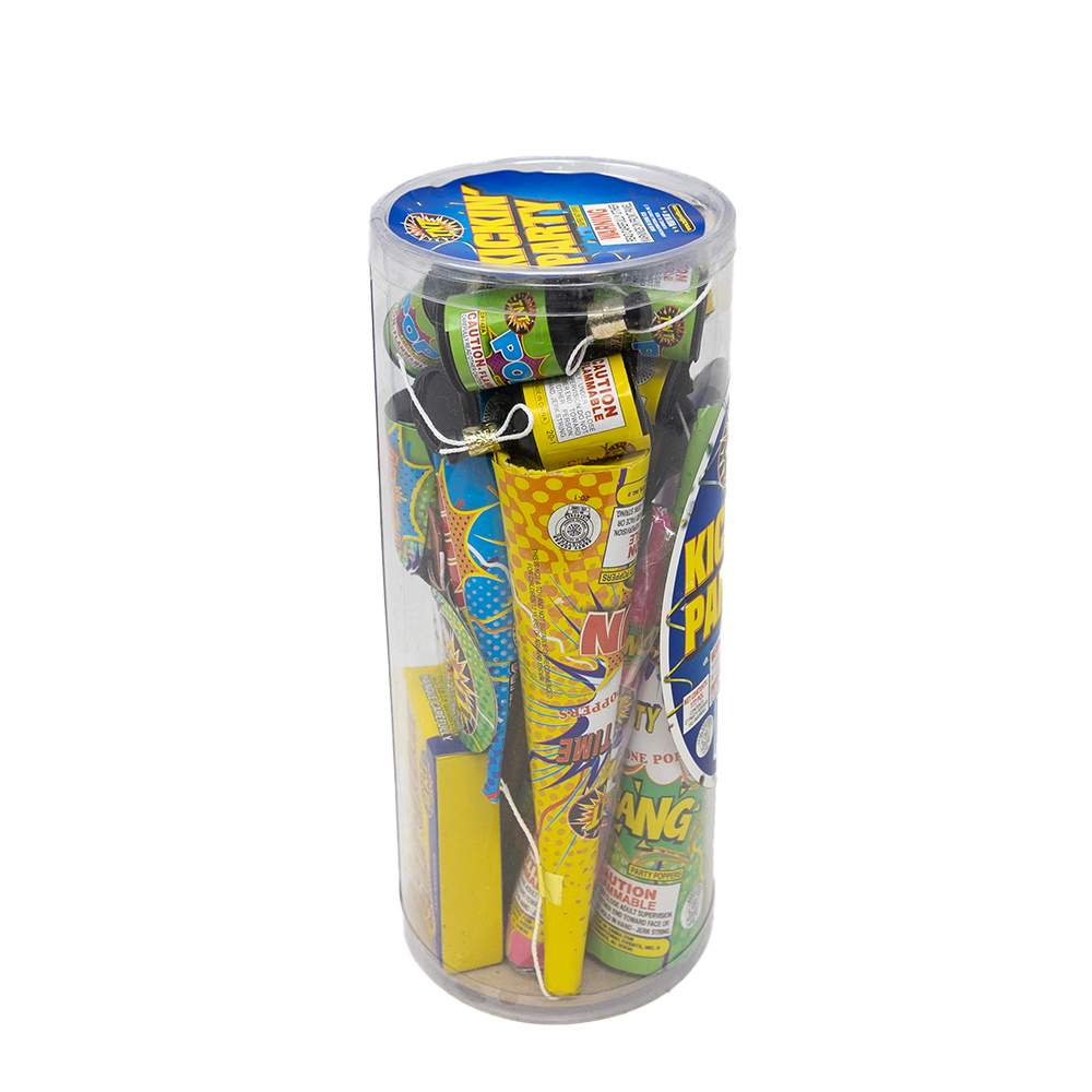 Kickin Party Tube, TNT Fireworks, Multicolor Party Poppers and Snaps, Any Occasion