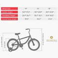 thumbnail image 6 of Kids Bike for Ages 3-10 Years Old Boys Girls, 14/16/18 Inch Kid's Bikes with Training Wheels, Basket, Dual Brake, Children Bicycle for Kids and Toddler Beginners, Pink/Red, 6 of 6