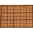 thumbnail image 1 of Ahgly Company Indoor Rectangle Abstract Brown Modern Area Rugs, 7' x 9', 1 of 4