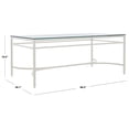 thumbnail image 3 of SAFAVIEH Couture Abelard Modern Tempered Glass Coffee Table, White, 3 of 10