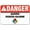 Warning Sign 5, variant on Danger Fuel Storage No Smoking Or Open Flame Sign - 8"x12" Rust Free UV Printed Aluminum, Easy To Mount Weather Resistant for Fence