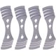thumbnail image 1 of Juego de 4 portavelas TUNC plateado Sencillez, 1 of 5