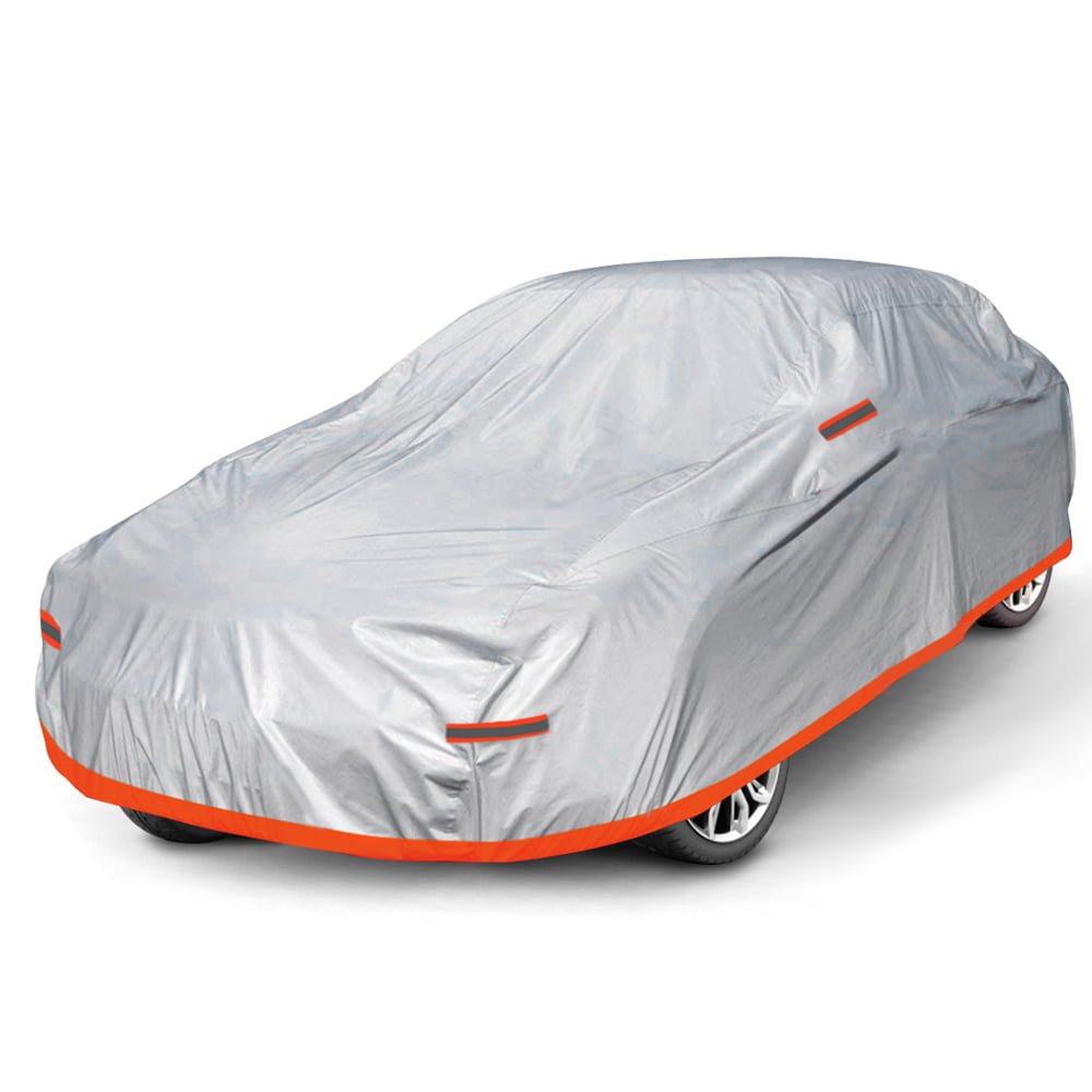All Weather Full Car Covers Dustproof Scratch Resistant Outdoor Waterproof UV Protection Cover Aluminium Film Car Cover for Toyota Prius 185 L x 70 W x 59 H