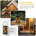 thumbnail image 4 of Colorful Sunflower Glow Solar Garden Lantern, Solar Hanging Lantern with Colorful Projection, Waterproof Metal Solar Light for Patio, Yard, Garden Pathway Decor, 4 of 7