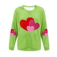 thumbnail image 4 of Vetsdori Valentine Shirts for Women Pullover Tops Winter Valentine's Days Loose Love Heart, Crew Neck Womens Sweatshirts, 4 of 4