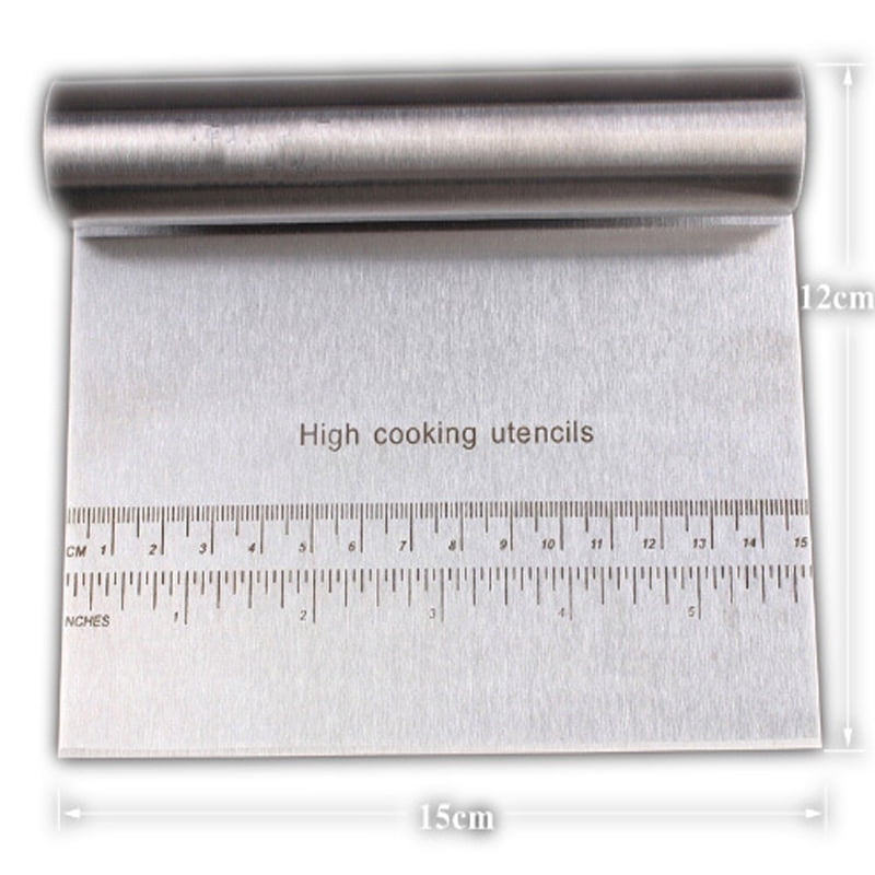 Pizza Dough Scraper Cutter Stainless Steel Flour Pastry Kitchen Cake Tool YcExH