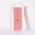 thumbnail image 3 of Puerta de la casa de muñecas 1/12 Puerta de Adecuado para Accesorios Rosado Fanmusic Puerta de la casa de muñecas, 3 of 4
