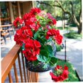thumbnail image 2 of 6Pcs Artificial Geraniums 14 Inch Lifelike Artificial Flowers with Adjustable Branches Long Lasting Vibrant Silk Geranium for Indoor Outdoor Red Faux Flower, 2 of 7