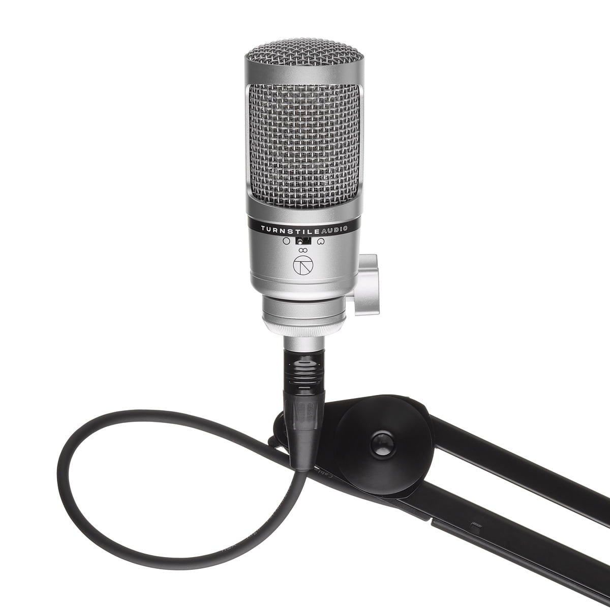 Turnstile Audio Concourse Series TAC700 Multi-Pattern Cardioid Condenser Microphone, Large Diaphragm for Vocal Recording, Podcasting, and Streaming, XLR Output