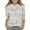 White, variant on Shirt for Girls 10-12 Crew Neck Tshirts Three Quarter Length Sleeve Shirts Floral Print Tops Y2k Blouse for Girls 10-12