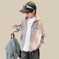 thumbnail image 4 of Veste de Baseball à Capuche pour Garçons en Coton Polyester Style Coréen Printemps Taille 3-12 Ans, 4 of 5