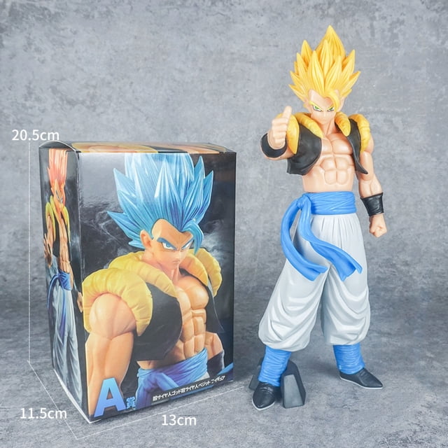 Dragon Ball Bandai Spirits Figure - Super Saiyan Gogeta and Super Saiyan Blue Gogeta, 12" Dragon Ball Evolve 5 Collab Action Figure, Multi Gesture - E