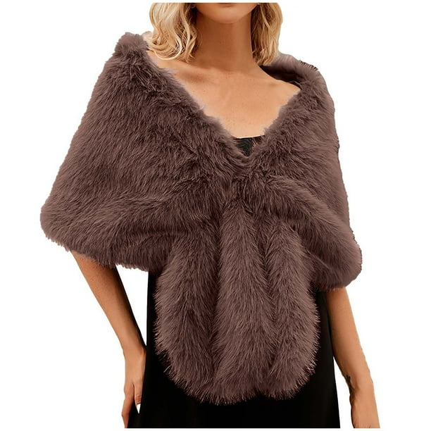 Bufandas elegantes para mujer, para novia, boda, chal largo falso, estola, bufanda, capa, cárdigan, chaqueta, top, bufanda para mujer