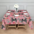 thumbnail image 3 of Shiba Inu Dog and Flower Floral Square Tablecloth,Waterproof Square Table Cover,Wipeable Spillproof Washable Table Cover for Home Kitchen Party Decor 42"X42"(107x107cm), 3 of 6