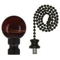 thumbnail image 4 of Westinghouse 1000600 Amber Alabaster Glass Sphere Finial & 12 in. Beaded Pull Chain - Oil Rubbed Bronze Finish, 4 of 6