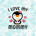 thumbnail image 4 of Inktastic I Love My Mommy with Cute Penguin and Hearts Girls Toddler T-Shirt, 4 of 5